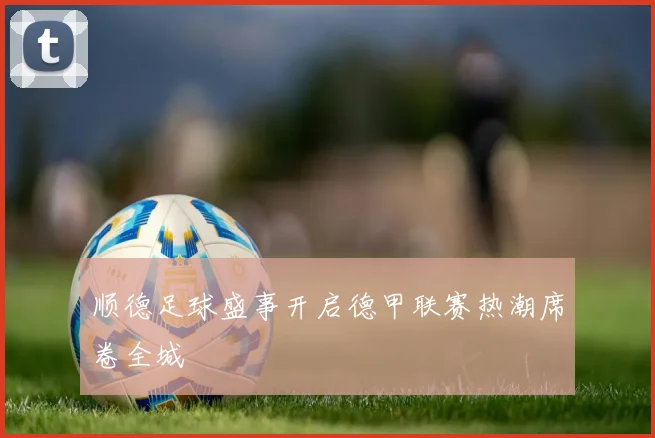 顺德足球盛事开启德甲联赛热潮席卷全城